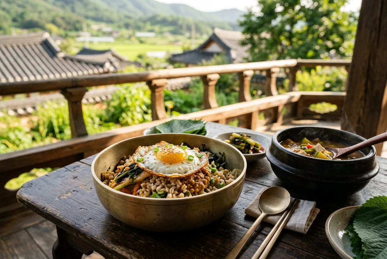 Illustration of Bori-bap (Barley Rice)
