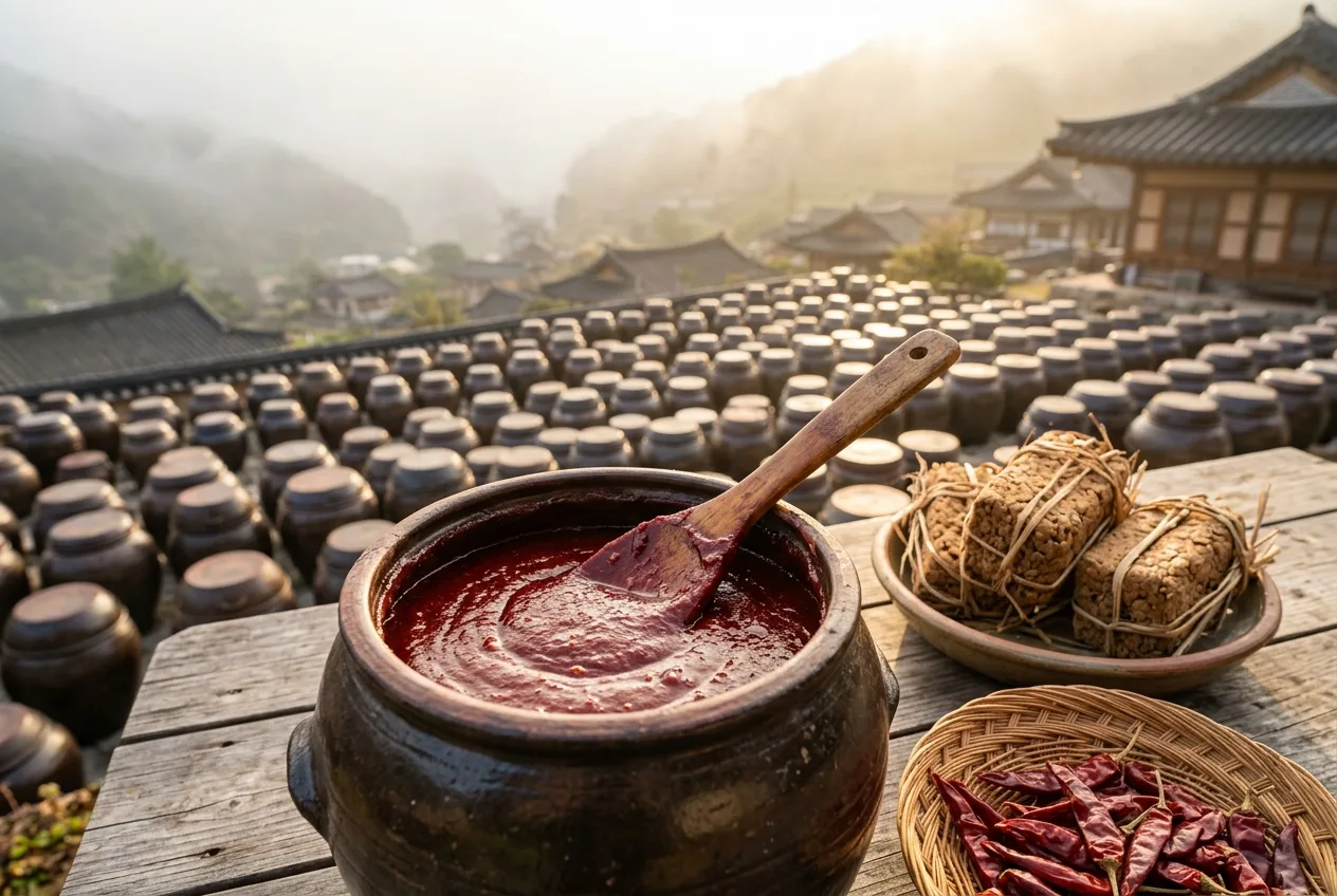 Illustration of Gochujang (Red Chili Paste)