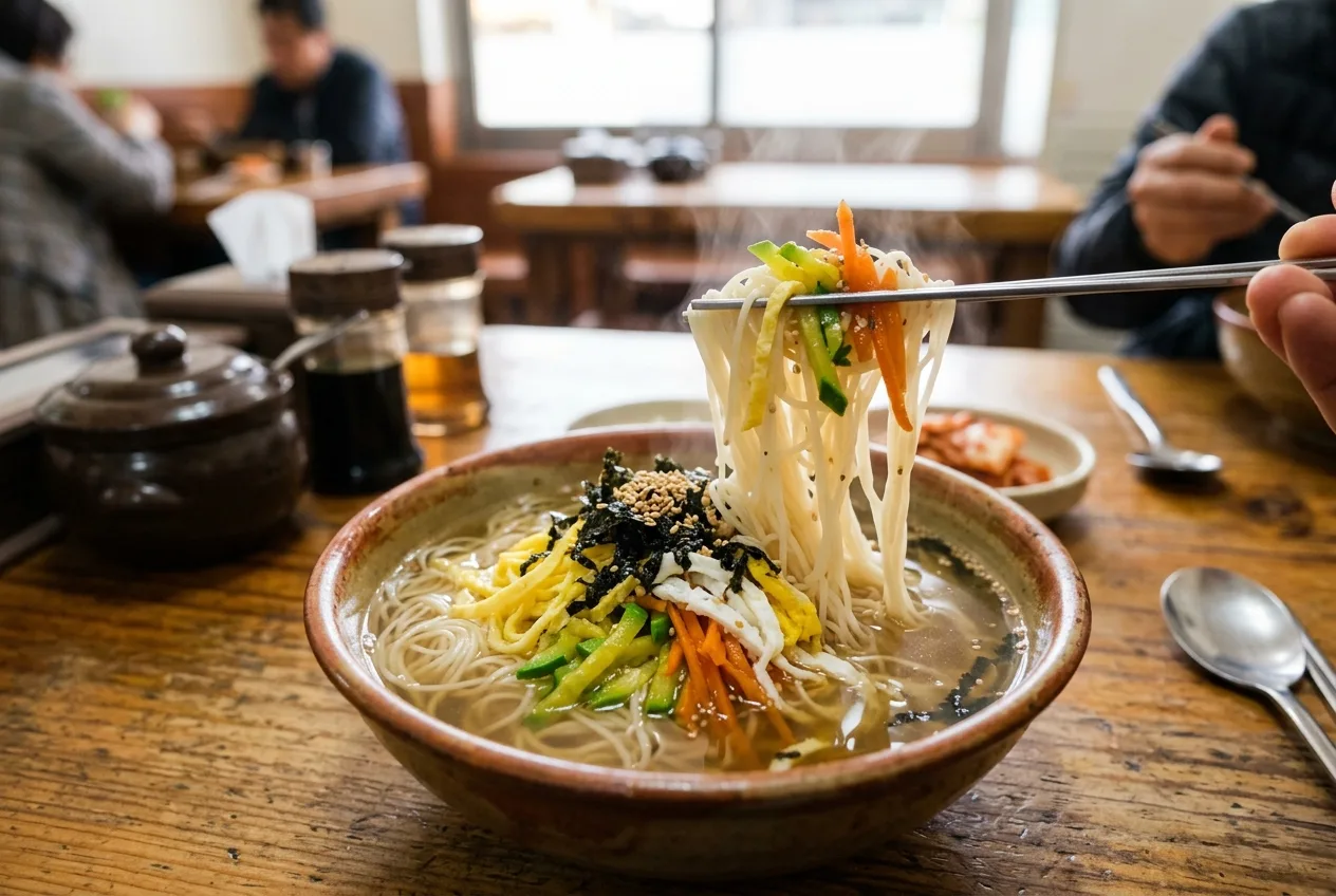 Illustration of Janchi-guksu (Banquet Noodle Soup)