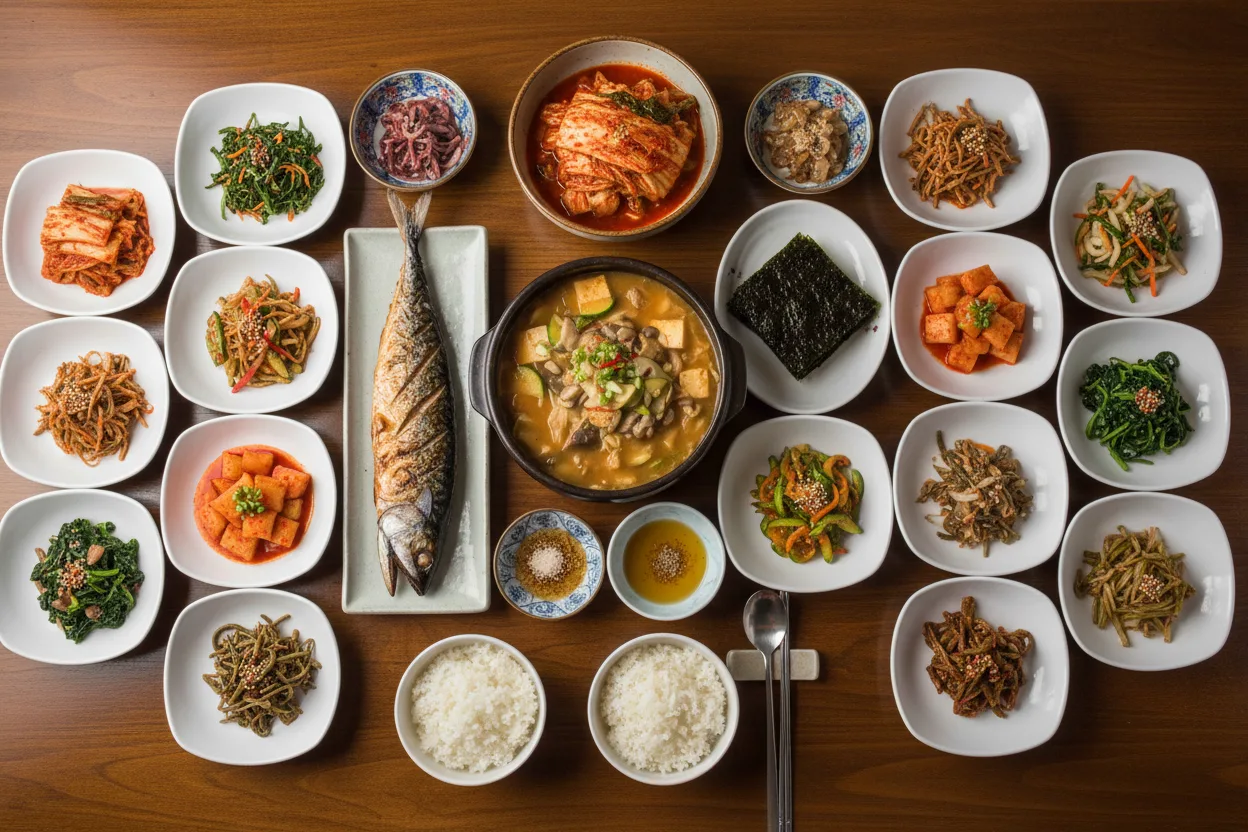 남도백반 조리 5단계: 한 상 차리기