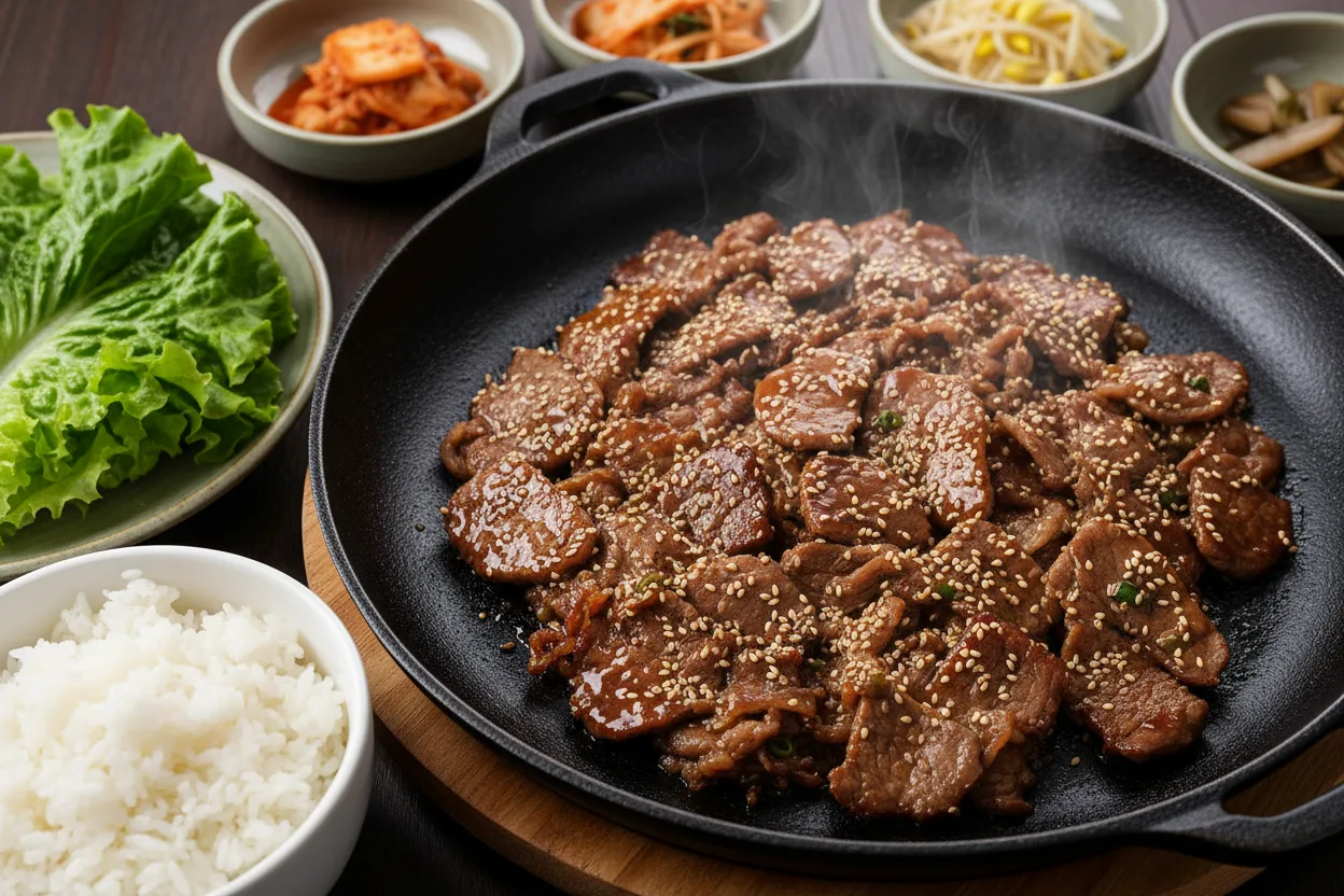 불고기 조리 5단계: 마무리