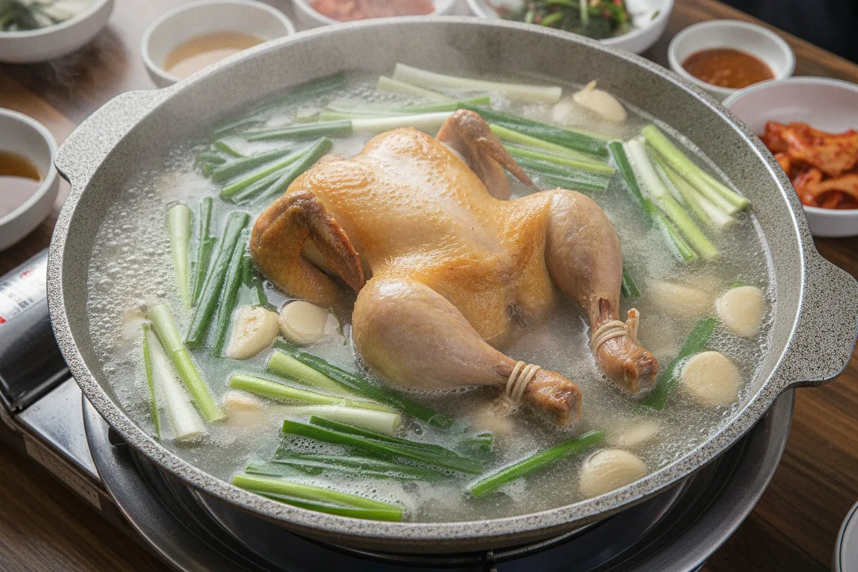 닭한마리 조리 2단계: 통째로 끓이기