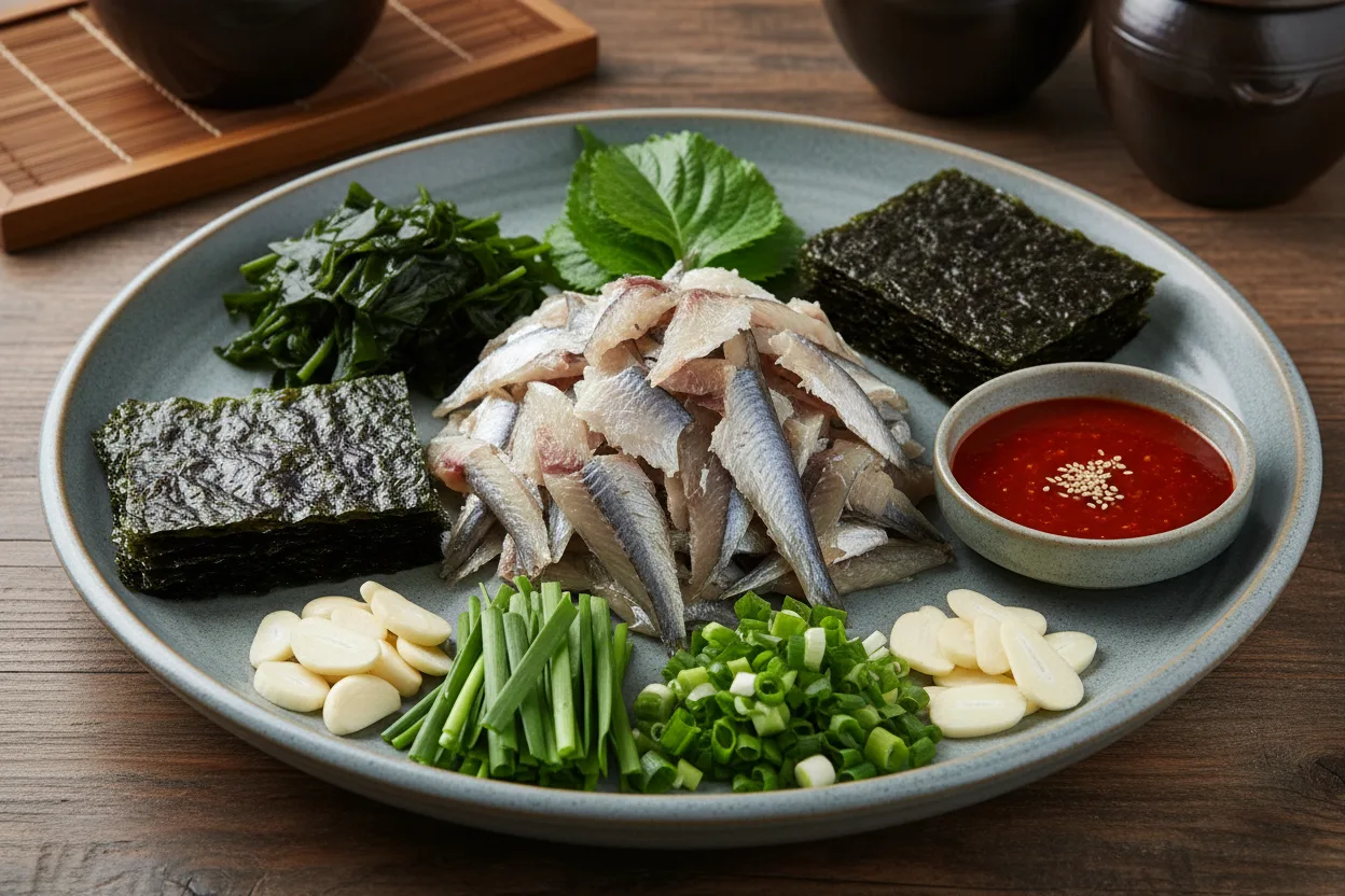 과메기 조리 4단계: 상 차리기