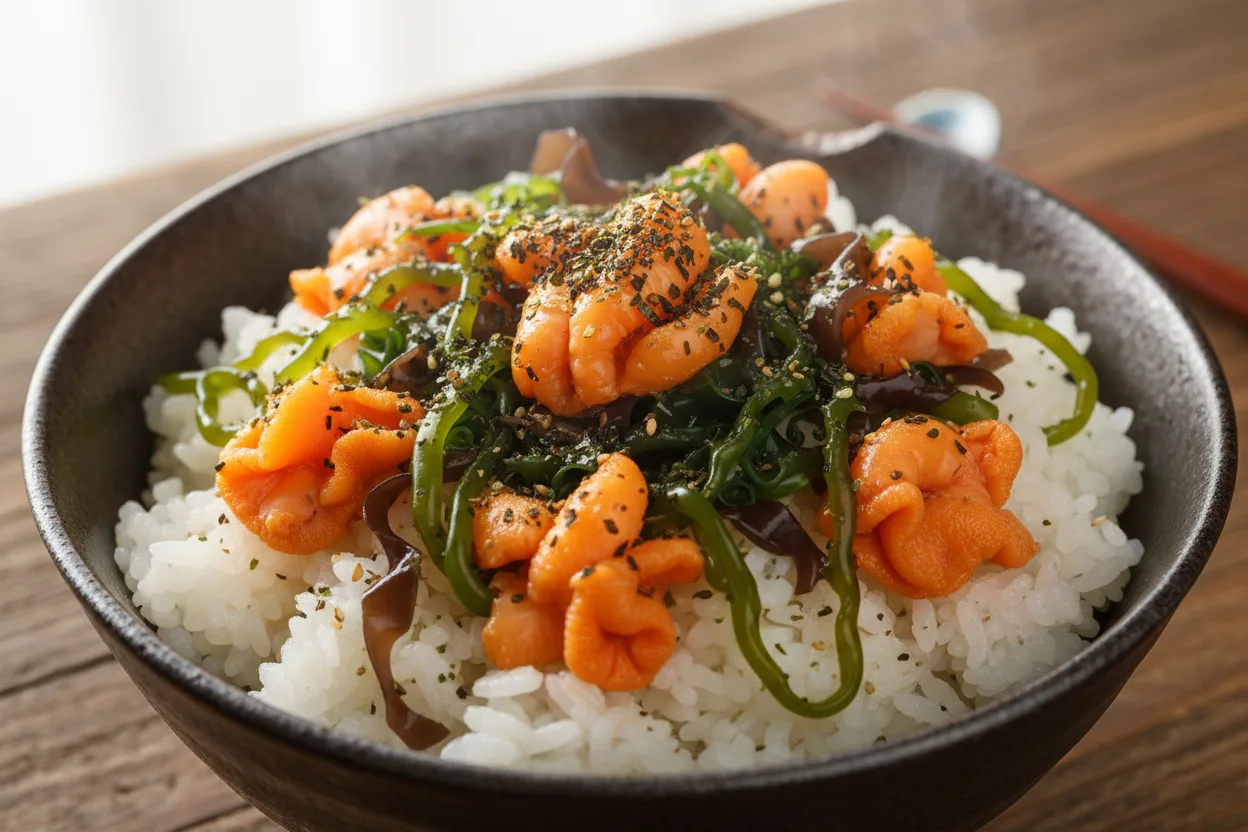 Meongge-bibimbap (Sea Squirt Bibimbap) cooking step 4