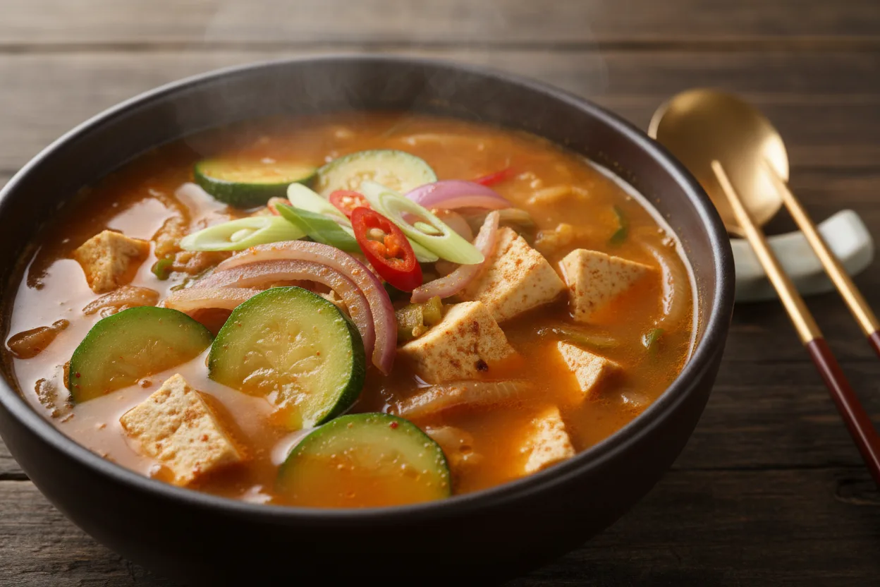 Naengi Doenjang-jjigae (Shepherd's Purse Soybean Stew) cooking step 3