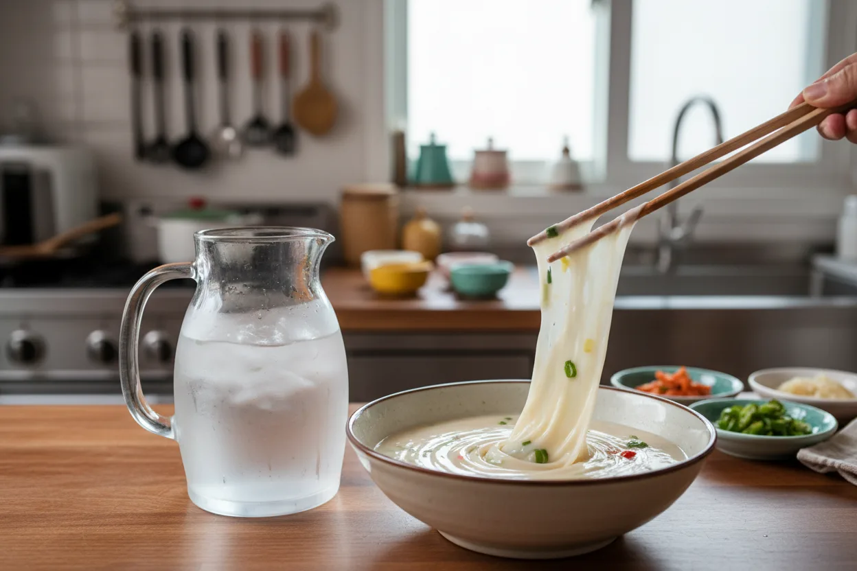 파전 조리 1단계: 반죽 만들기