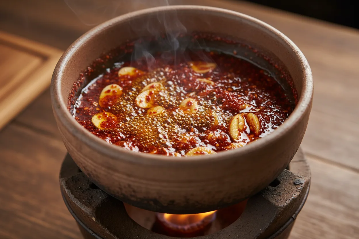 Sundubu Jjigae (Soft Tofu Stew) cooking step 1