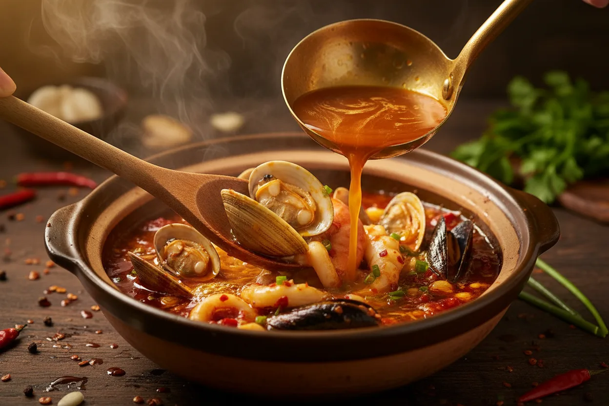 Sundubu Jjigae (Soft Tofu Stew) cooking step 2