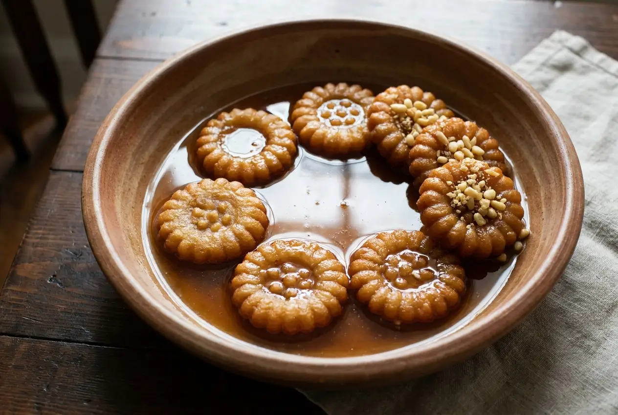 약과 조리 6단계: 즙청에 재우고 마무리